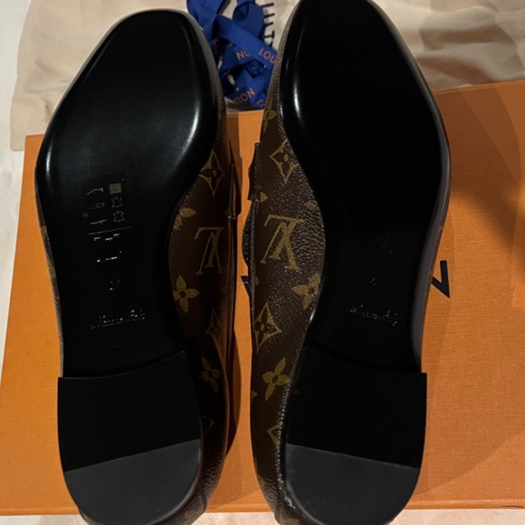 LOUIS VUITTON Monogram Canvas Upper Case Loafer Flats Size 41/10.5 - Picture 10 of 10